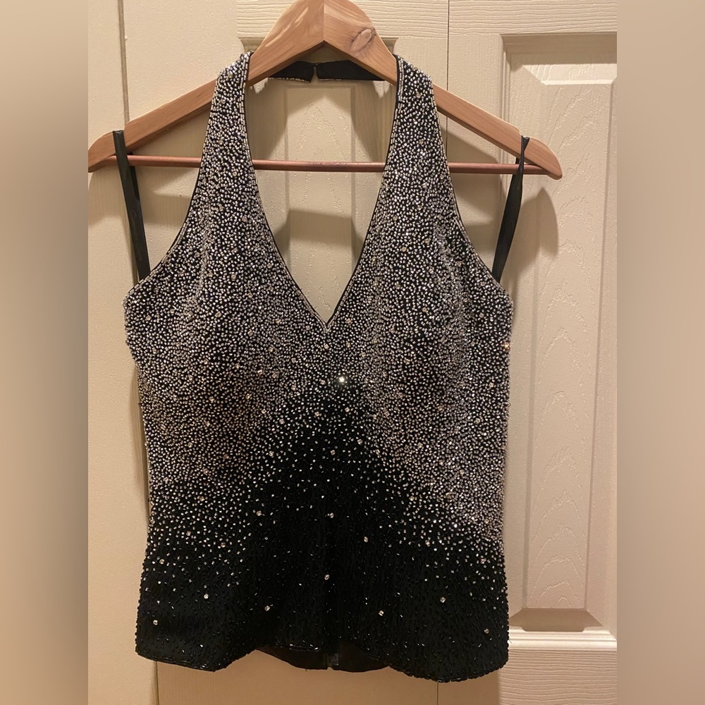 Sequined glamor blouse